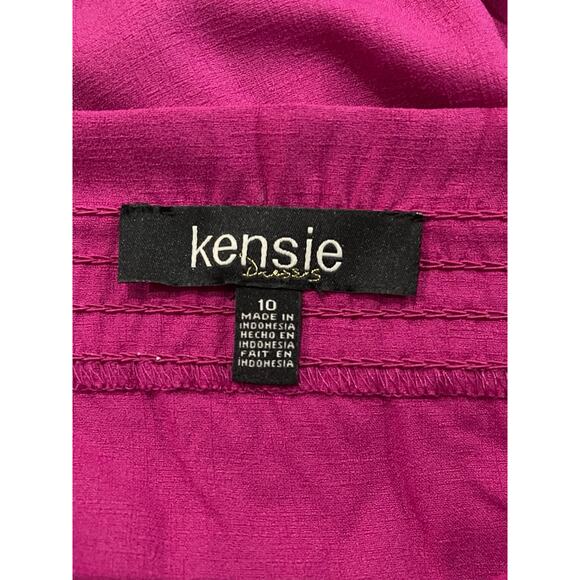 NWT KENSIE Women's Smocked A-Line Dress Size 10 - Picture 6 of 7